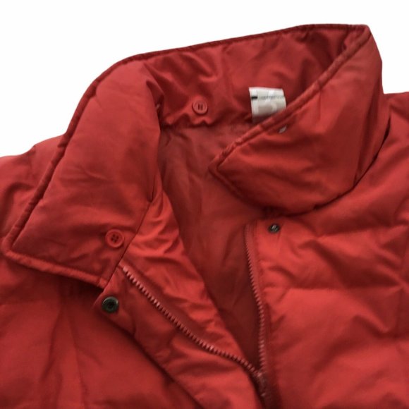 Roaman's Vintage 4X Plus Size Orange Puffer Down Winter Coat - Picture 3 of 6